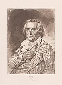 Portrait of Jean Honoré Fragonard by Jacques Antoine Marie Lemoine|Tiburce de Mare