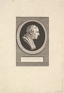 Portrait of Jean-Jacques Rousseau by Augustin de Saint-Aubin|Jean Jacques Rousseau