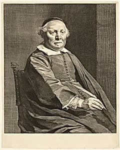 Portrait of Lievan van Coppenol by Cornelis Visscher