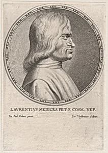 Portrait of Lorenzo de' Medici by Lucas Vorsterman I|Peter Paul Rubens|Lorenzo de' Medici