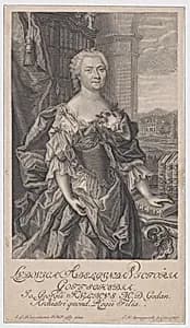 Portrait of Luise Gottsched by Elias Gottlob Hausmann|Johann Martin Bernigeroth|Luise Adelgunde Victoria Gottsched