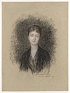 Portrait of Madame Fournier by Antoine Auguste Ernest Hébert