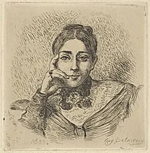 Portrait of Madame Frédéric Villot by Eugène Delacroix