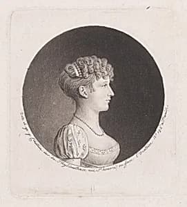 Portrait of Madame Récamier by Gilles Louis Chrétien|Julie Récamier