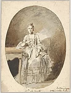 Portrait of Marguerite Le Comte by Etienne de Lavallée-Poussin