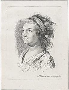 Portrait of Maria Anna Schaubach by Adam von Bartsch|Maria Anna Schaubach