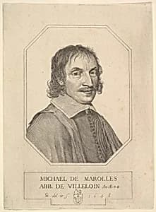 Portrait of Michel de Marolles by Claude Mellan|Michel de Marolles
