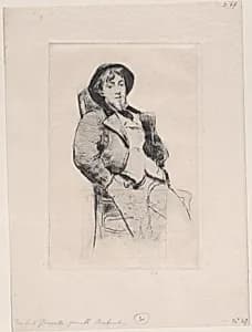 Portrait of Norbert Goeneutte by Norbert Goeneutte|Marcellin Desboutin