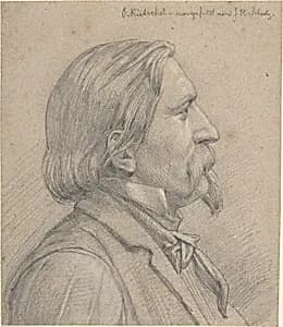 Portrait of O. Rietschel by J. H. Schulz