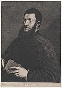 Portrait of Pietro Aretino by Titian (Tiziano Vecellio)|Cornelis Van Dalen, the Younger