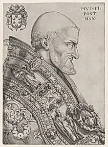 Portrait of Pope Pius IV by Nicolas Beatrizet