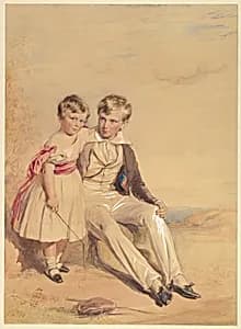 Portrait of Two Children by George Richmond