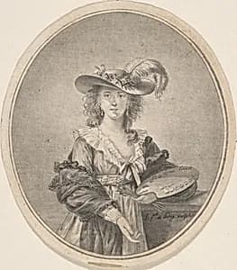 Portrait of Vigée-Lebrun by Jean Philippe Guy Le Gentil, comte de Paroy|Elisabeth Louise Vigée Le Brun|Elisabeth Louise Vigée Le Brun