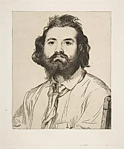Portrait of Zacharie Astruc by Félix Bracquemond|Zacharie Astruc