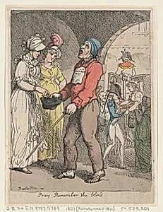 Pray Remember the Blind by Thomas Rowlandson
