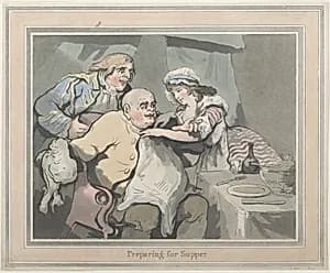 Preparing for Supper by Thomas Rowlandson