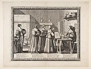 Presents Offered to the Bride by Abraham Bosse|Jean I Leblond