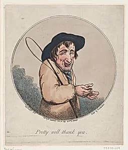 Pretty Well Thank You by George Murgatroyd Woodward|Thomas Rowlandson|Rudolph Ackermann, London