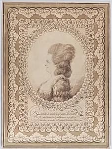 Profile portrait of a woman