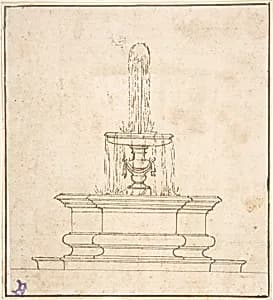 Project for a Fountain by Anonymous, Italian, 16th to 17th century
