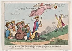 Prophecy Explained by Rudolph Ackermann, London|George Murgatroyd Woodward|Thomas Rowlandson|Joseph Bonaparte