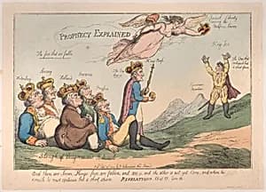 Prophecy Explained by Rudolph Ackermann, London|Joseph Bonaparte|George Murgatroyd Woodward|Thomas Rowlandson