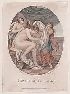 Psyche Going to Dress by Francesco Bartolozzi|Giovanni Battista Cipriani|Emmanuel Matthias Diemar
