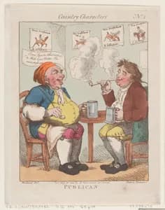 Publican by Rudolph Ackermann, London|George Murgatroyd Woodward|Thomas Rowlandson