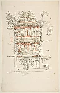 Red House, Paimpol by James McNeill Whistler