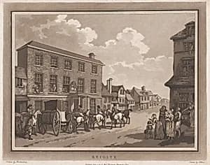 Reigate (An Excursion to Brighthelmstone) by G. G. J. & J. Robinson|Henry Wigstead|Samuel Alken|Thomas Rowlandson
