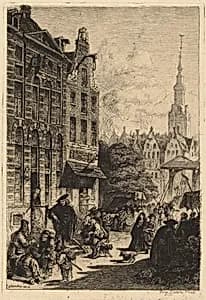 Rembrandt's House by Léopold Flameng