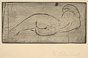 Repose (Ruhende vom Rücken) by Wilhelm Lehmbruck