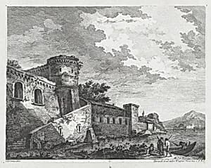 River Scene with Castle