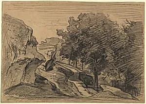 Rocky Landscape by Charles-François Daubigny