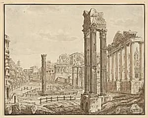 Roman Forum by Anonymous, Italian, 17th century