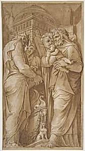 Roman Scene by Polidoro da Caravaggio