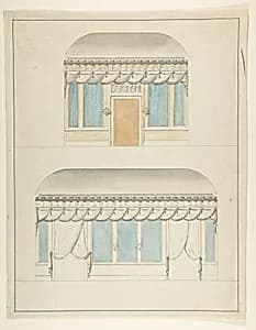 Room elevations by Anonymous, French, 19th century