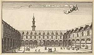 Royal Exchange by Wenceslaus Hollar