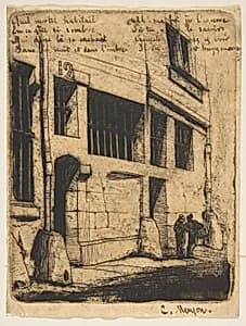 Rue des Mauvais Garçons, Paris by Charles Meryon