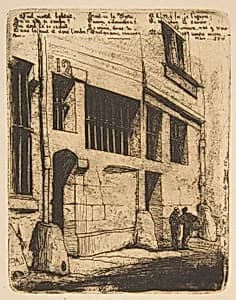 Rue des Mauvais Garçons, Paris by Charles Meryon