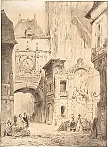 Rue du Gros Horloge, Rouen by Wijnand Jan Joseph Nuijen