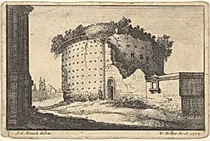 Ruins of a Round Building by Sebastiaen Vrancx|Wenceslaus Hollar