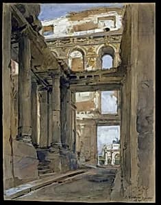 Ruins of the Tuileries Palace by Isidore Pils