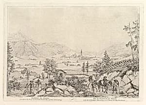 Rural Landscape, "Radstadt am Tauren" by Johann Christoph Erhard|C. Viehbeck