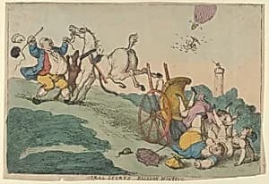 Rural Sports: Balloon Hunting by Thomas Rowlandson|Thomas Tegg