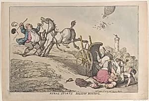 Rural Sports: Balloon Hunting by Thomas Tegg|Thomas Rowlandson