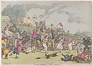 Rural Sports, Smock Racing by Thomas Rowlandson|Thomas Tegg