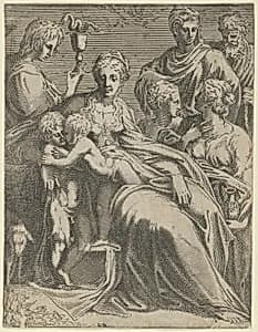 Sacred Conversation by Léon Davent|Parmigianino (Girolamo Francesco Maria Mazzola)