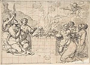 Sacrifice of Noah by Lazzaro Baldi