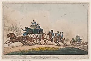 Sadlers Flying Artillery by Thomas Rowlandson